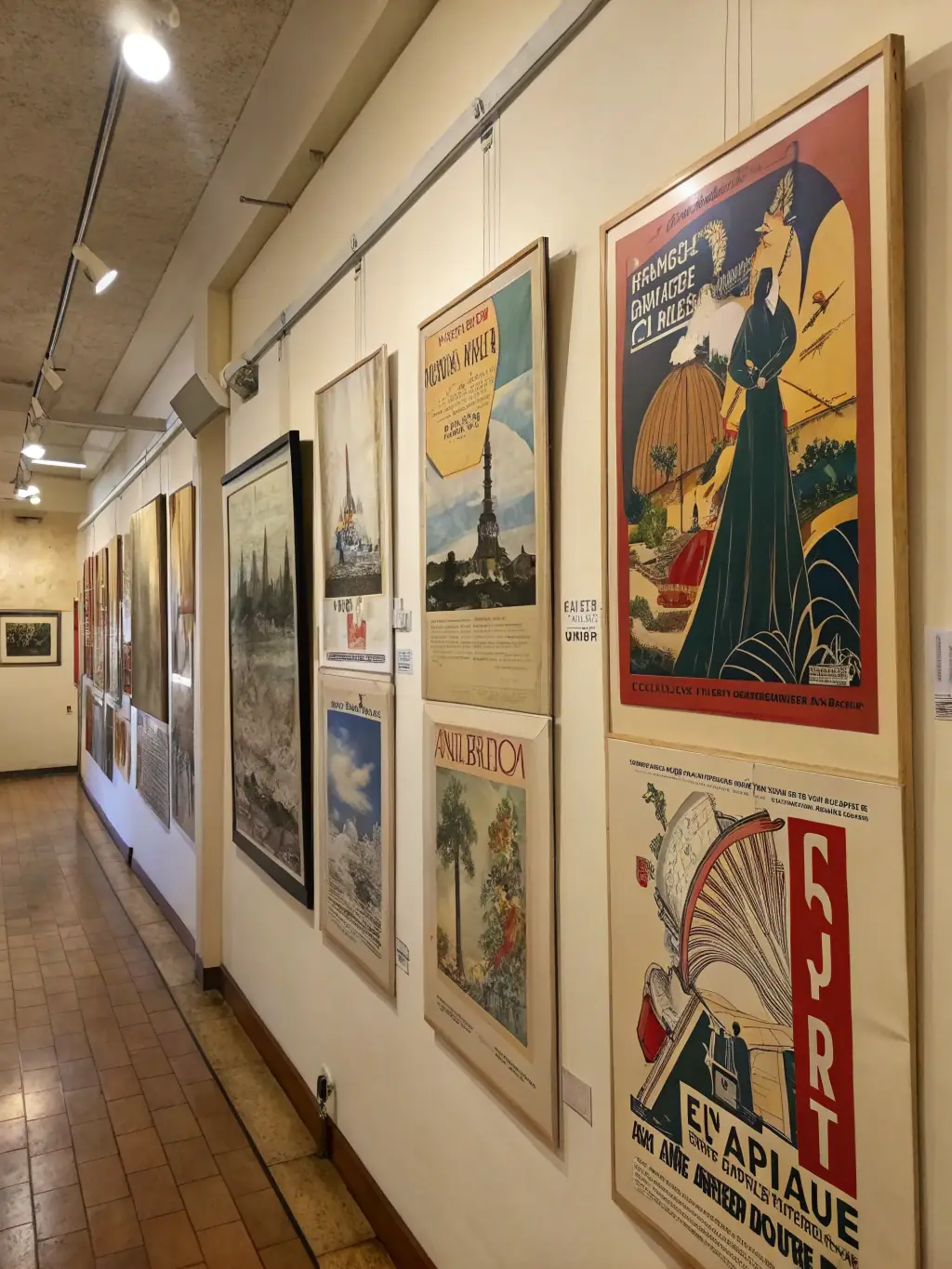 A collection of vintage concert posters and music memorabilia, representing LE SOUS OFF's dedication to preserving and celebrating music history and culture.